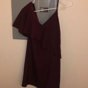 Never been worn! Off shoulder maroon dress
